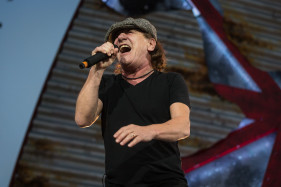 Brian Johnson of ACDC performing at Rock or Bust tour in Dessel.