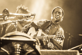 Miss Lauryn Hill performing at day 3 of Dour Festival 2015.