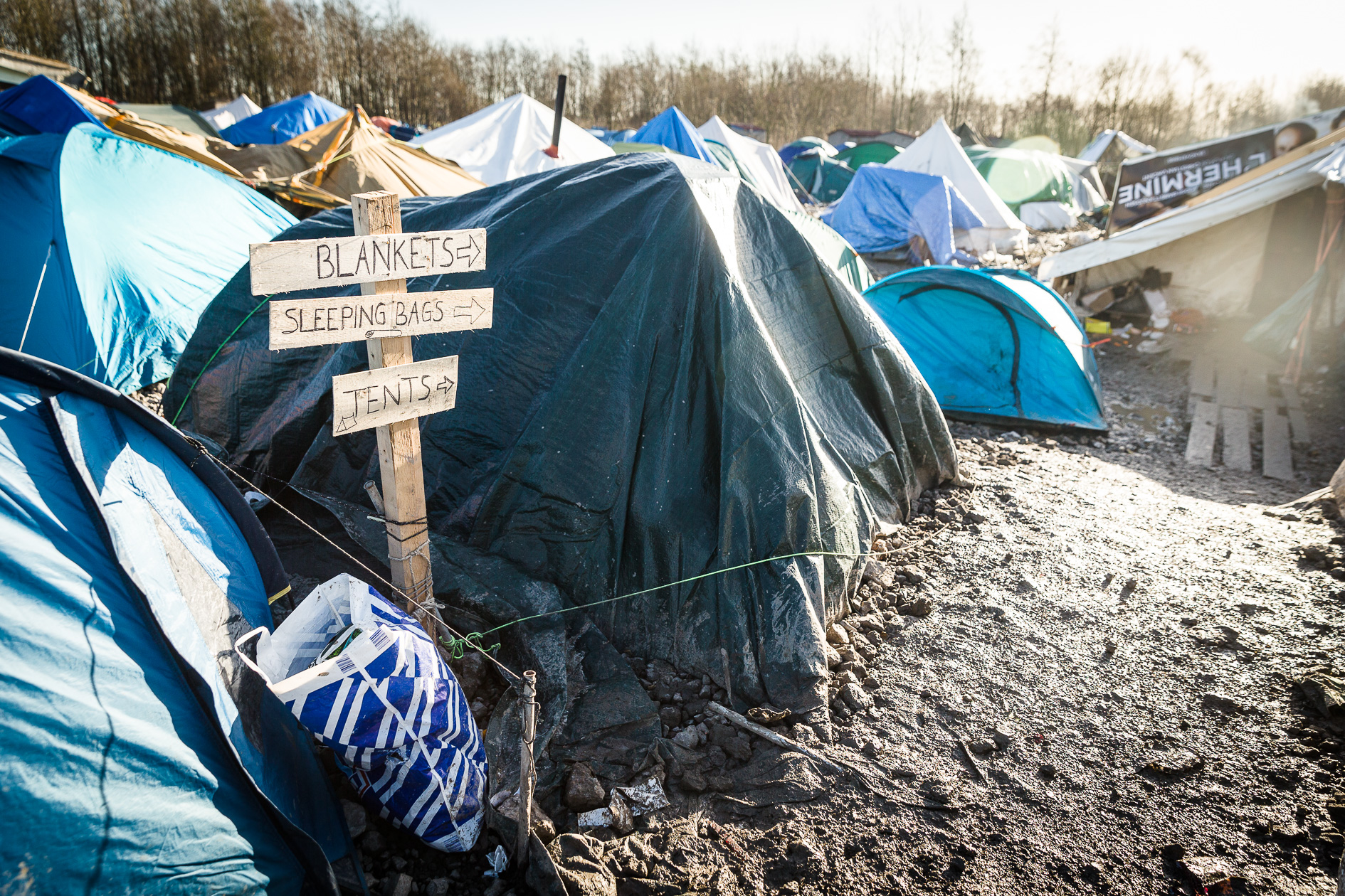 Refugee camp Grande-Synthe