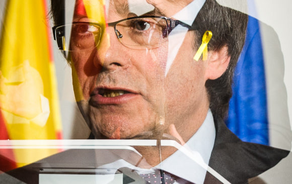 Carles Puigdemont voor Belga Agency