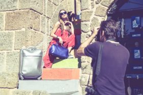 Assistant photographer for Lipault handbags fashion shoot