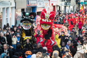 Chinezen vieren het nieuwe jaar van de hond in gaststad Gent.