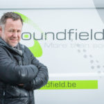 Soundfield corporate shoot, the management poses.
